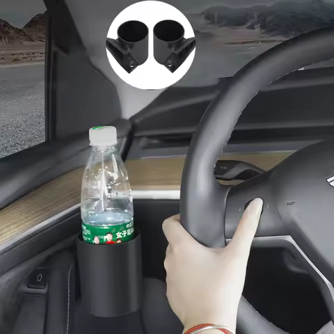 2/4pcs For Tesla Model 3 Y Car Door Cup Holder Cup Storage Box Rack Door Mount Drink Rank Water Bott