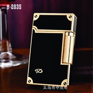 [CHÍNH HÃNG]_Bật Lửa Gas Cao Cấp DERUI SZ-2108 Dùng Gas Đá Viên Vàng Chữ D Cao Cấp [Full Box].