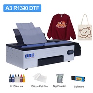 💯A3 DTF Printer Direct Transfer DTF Printer with DTF Ink Powder Heat Transfer Film for Hoodies Jeans Cap T-Shirt Printin