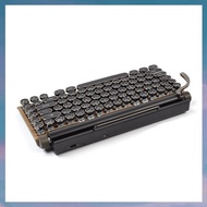 (UDOP) 83 Keys Gaming Keyboards Retro Typewriter Keyboard Wireless Bluetooth Keyboard USB Mechanical