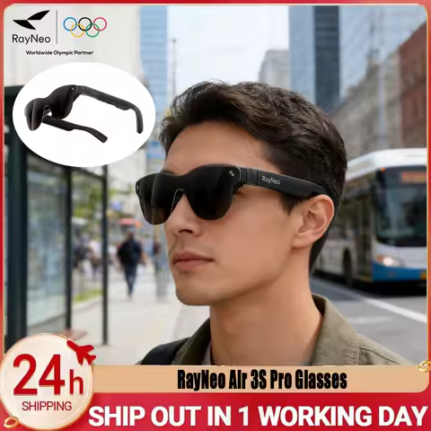 RayNeo Air 3S Pro Glasses 1200nits Micro OLED 1980P 3D 201" Virtual Display DP/USB-C for Movies/Gami