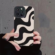 Shockproof Zebra Stripe Silicone Case For iPhone 14 15 Pro Max Cases For iPhone 11 12 13 Pro Mini 7 8 Plus X XS XR Cartoon Cover