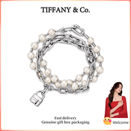 (New) Womens Fashion Bracelet s925 sterling silver HardWear Series Medium Pearl Lock Bracelet Valent
