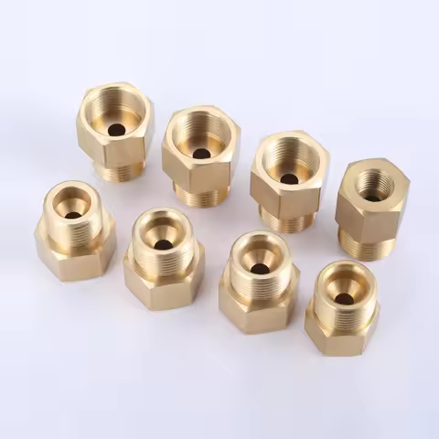 Brass Gas Adapter Converter W21.8 To G5/8 or G5/8 To W21.8 Cylinder Regulator Connector for Cylinder