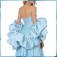 Satin Puff Sleeve Cape Bridal Shawl Ruffled Bolero Wrap for Bride Wedding Dress Cover Up