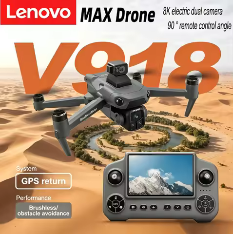 Lenovo V918 Max GPS Drone 4K 8K Professional HD Camera Photography Brushless Foldable Quadcopter Las