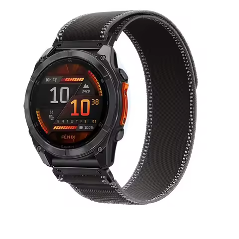 Nylon Watch Band QuickFit 26mm for Garmin Fenix 8 51mm, Fenix 7X/6X Pro 5X Bands Replacement Strap f