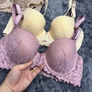 Lovely bra (CUP B) with 1cm thin front lace, large version, includes 7 colors, size: 34/36/38/40