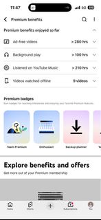 YouTube premium