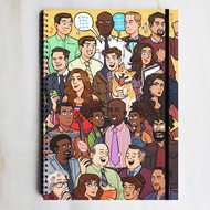 [BROOKLYN 99] Squad Characters Spiral Notebook Diary Journal College School Notes