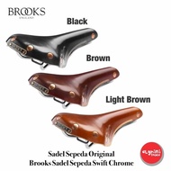 Sadel Sepeda Original - Brooks Sadel Sepeda Swift Chrome