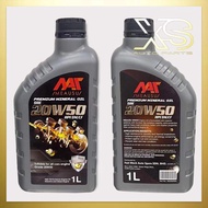 MEAUSU SAE 20W50 1L Engine Oil Mineral / Minyak Hitam 20/50 1L (Mineral) 20-50 20/50 100% MINYAK BAR