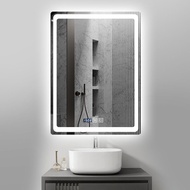 Smart Mirror Vertical Hanging Touch ScreenledLight Bathroom Bathroom Mirror Stickers Wall Hanging Dressing Table Mirror with Light Q5X0