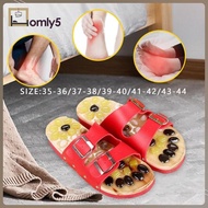 [Homyl5] Acupressure Massage Slippers Gifts Universal Summer Non Slip Massaging Shoes