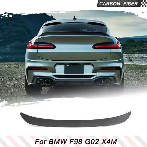 Carbon Fiber Racing Spoiler for BMW X4 X4M G02 F98 2018-2023 Sport Utility Car Trunk Lip Spoiler Rea