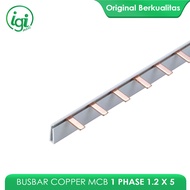 COPPER MCB BUSBAR 1P 1.2 x 5 COPPER MCB COMB RAIL/ 1 PHASE INSCOM