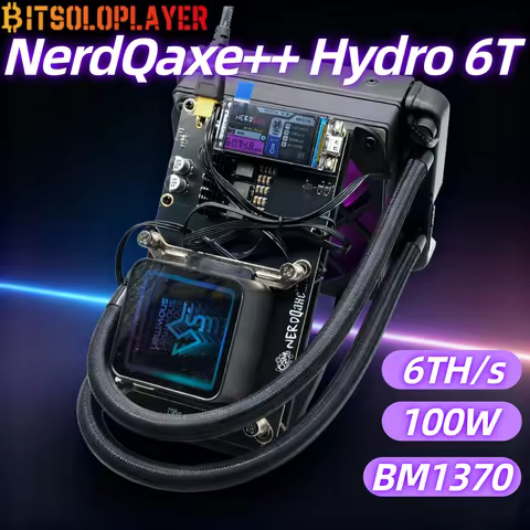 Bitaxe Miner NerdQaxe++ Hydro Rev 6.1 6TH/s 100W BTC Solo Miner BM1370 Chip Sha-256 Algorithm Bitcoi
