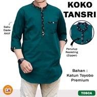 KEMEJA KATUN HIJAU TANU - NEW CLOTHES koko PAKISTAN ARAB KURTA SHIRT JUMBO TOYOBO COTTON PREMIUM 3 S