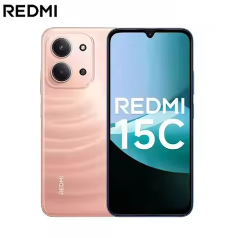 Redmi 15C: 8+256GB RAM, 6000mAh battery, ultra-slim design with long battery life, 5G, and a smart c