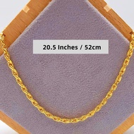 916 Gold Solid Rope Chain (22gm+)