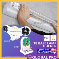 [1PC] YLI/ VIP T8 Single / Double Led Fitting Holder Tube Holder Lampu Kalimantan Lampu Panjang Fluo