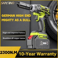 SANTINO (10 year warranty)  988V 2300N.M 5.0mAh Brushless Impact Wrench High Torque 1/2" Square Driver Cordless Electric Impact Wrench Tool Set Spanner Perengkuh Kesan Elektrik for Makita Battery