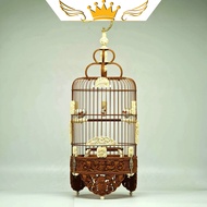 Puteh bird cage - Fish, Prawn and crane design (Incluted bones accessories)