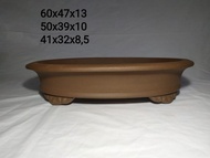 Terbaru!!! 50cm Pot Bonsai BESAR Murah Keramik Import Bunga Bulat oval