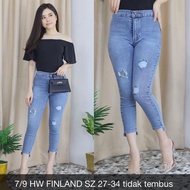 Ready YY975 Women JEANS Pants HW FINLAND 7/9 SZ 27-34 Kindergarten Break / BRAND JL YY9