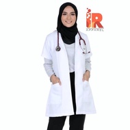 LADIES CUT LAB COAT / LAB COAT / WHITECOAT /JUBAH MAKMAL