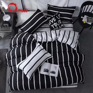 CADAR  "PROYU" Bercorak 100% Cotton 7 In 1 1000TC High Quality Fitted Bedsheet With Comforter (Queen/King)