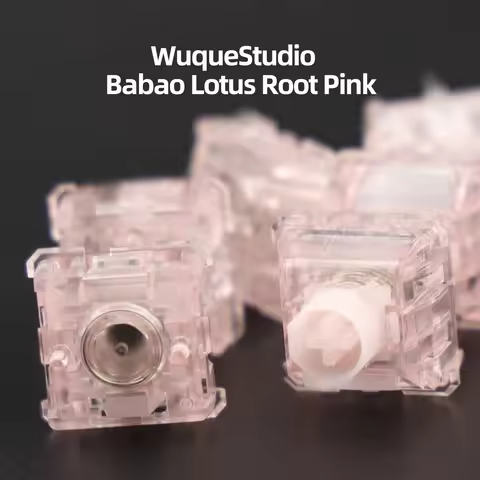 Wuque Studio Babao Magnetic Switch Babao Lotus Root Pink Version Custom Magnetic Keyboard rgb More S