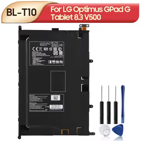 BL-T10 Rplacement Battery For LG GPAD G PAD 8.3 G Tablet 8.3 V500 VK810 BL-T10 4460mAh