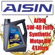 AISIN 5W-40 Fully Synthetic Motor Oil for Gasoline (and Diesel Engine) 4 Liters