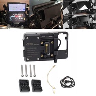 Motorcycle USB Charger Mobile Phone Holder Stand Bracket For BMW R1200GS R1250GS F700GS F800GS 12MM