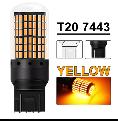 7443 7440 LED Bulb White Reverse Light, 7444na 7441 7444 T20 W21W LED Light Bulb