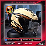 ZEUS Helmets GJ 609 [KHAKI/CREAM]