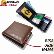 Genuine Men's Leather Wallet 100% Original Genuine Garut Leather Dompet Lelaki Kulit Original