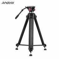 Andoer Professional Aluminum Alloy Video Tripod (Black)