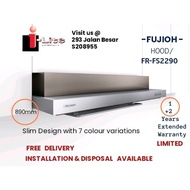 COOKER HOOD [FUJIOH] SLIM FR-FS2290 RP/VP 890MM MADE IN JAPAN