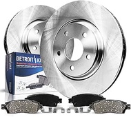 Detroit Axle Replacement for 2001-2006 Lexus LS430 Front Brake Rotors + Ceramic Pads - 4pc Set