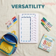 COMPU Kids Schedule Board, Erasable Reusable Self-discipline Tracker, Easy-use Portable Kid-friendly