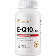 E-Q10 Sol Advanced Absorption Fish Oil - Fish Oil with Coq10, 100mg EPA, Antioxidant for Cardiovascu