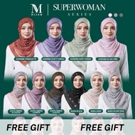 MINAZ HIJAB PRINTED SUPER WOMEN JIWA COLLECTION COTTON [READY STOCK]