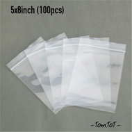 Zip Lock PE Plastik Bag 5x8inch