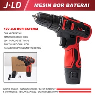 JLD 12v mesin bor baterai cas Cordless Drill Battery J12s - Mesin Bor Baterai Tangan Tanpa Kabel 12V bor cas 1 baterai promo bor tembok bor kayu screwdriver bisa COD