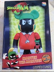 2手 Medicom 400% Bearbrick Be@rbrick  Space Jam 太空也入樽  Marvin the martian 火星人馬文