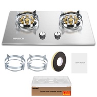 🔥🔥CHRIS 8.5KW Stainless Steel Gas Stove Built-in/Tabletop Double Burner Cooker Liquefied Hob Gas Stove Dapur Gas 燃气灶 煤气炉