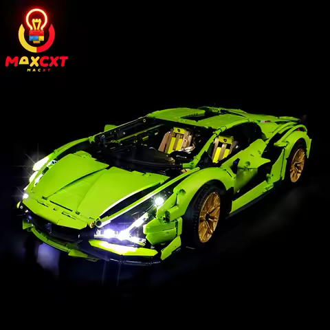 MAXCXT LED Light Set For LEGO 42115 Lamborghini SIAN FKP37 Super DIY Decorative Lamp Not Include Leg