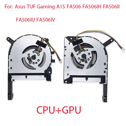 Laptop CPU+GPU Cooler Cooling Fan For Asus TUF Gaming A15 FA506 FA506IH FA506II FA506IU FA506IV Fan 